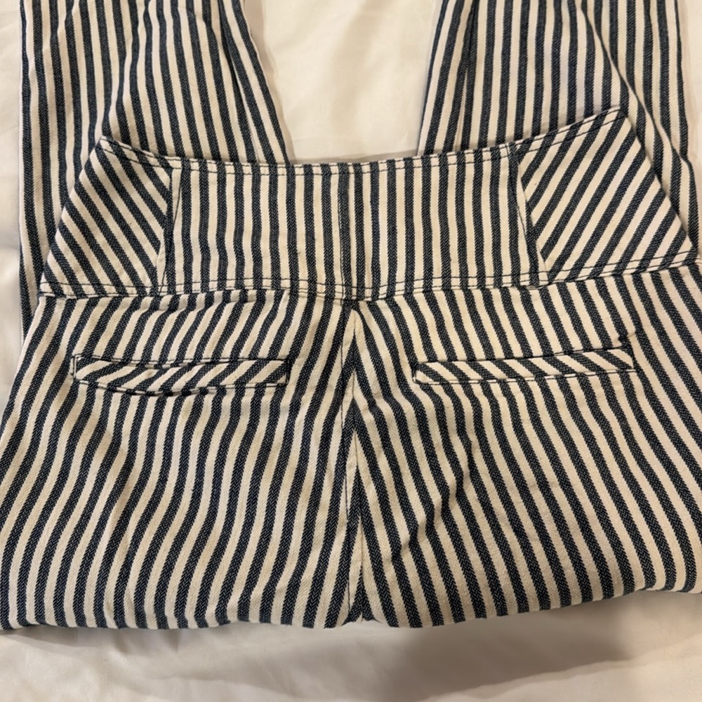 Free People Frankie High Waist Stripe Straight Pants Regular Size 2 - Picture 3 of 7